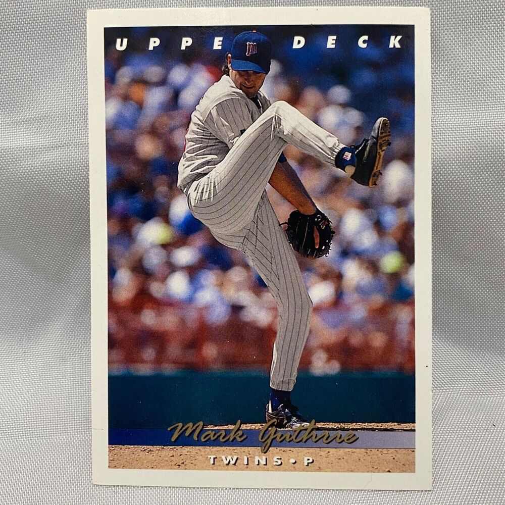 Mark Guthrie 1992 Upper Deck Card #399 Twins MLB Baseball